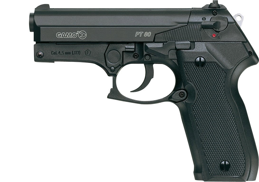 Pistolet à plombs CO2 Calibre 4.5mm Gamo PT85 Blowback