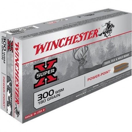 Cartouche Winchester / cal. 300 WSM - Super-X PP 11,7 g / 180 gr