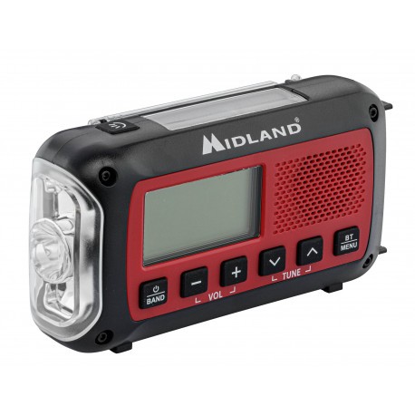 Radio d'urgence Midland ER250BT avec technologie Bluetooth