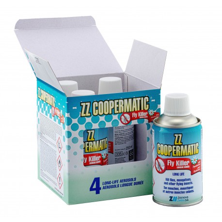 Pack 4 recharges d'insecticide Coopermatic