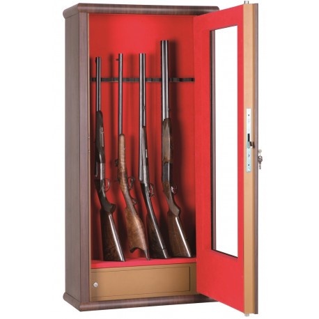 12 Look / pour vitrine in forte Armoire | Infac longues - Chasse Made armes armes Coffres Wood forts