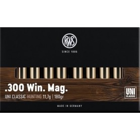 Cartouche RWS / cal. 300 Win. Mag. - UNI-Classic 11,7 g / 180 gr