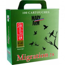 Pack 100 cart. Mary Arm Migration 28 / Cal. 20 - 28 g