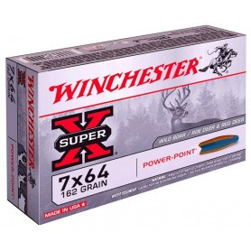 Cartouche Winchester / cal. 7x64 - Super-X PP 10,6 g / 162 gr