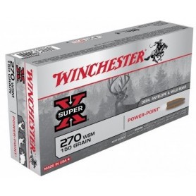 Cartouche Winchester / cal. 270 WSM - Super-X PP 9,7 g / 150 gr