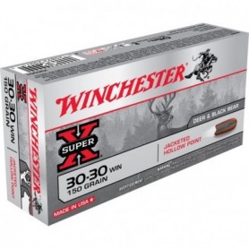 Cartouche Winchester / cal. 30-30 Win. - Super-X PP 9,7 g / 150 gr