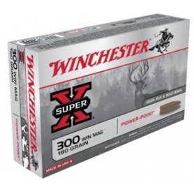 Cartouche Winchester / cal. 300 Win. Mag. - Super-X PP 11,7 g / 180 gr