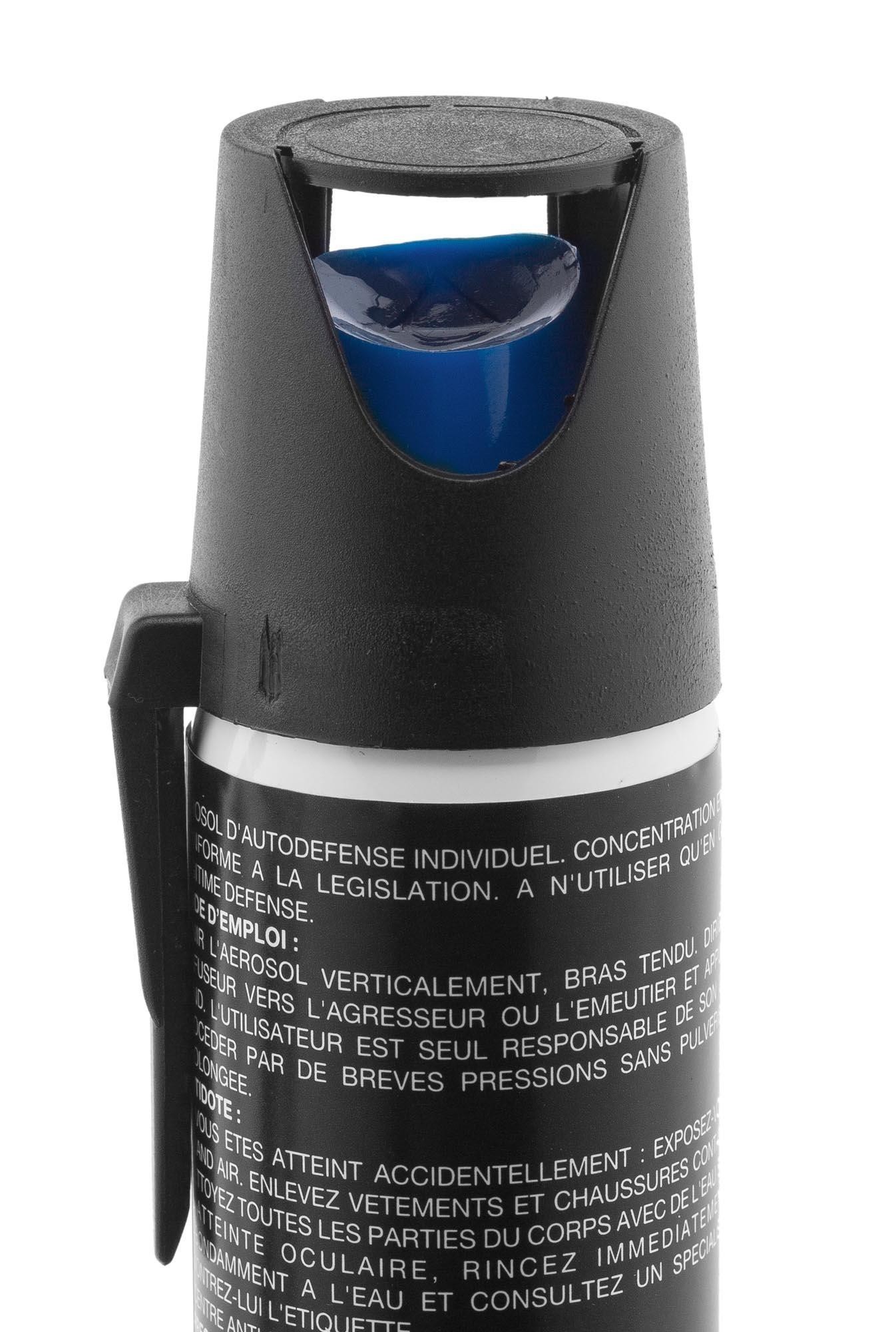 Bombe Lacrymogène de defense, grand choix en longue portée de 20 ml à 500 ml